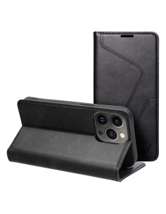 FORCELL F-PROTECT RFID Blocker Book pour IPHONE 13 PRO noir