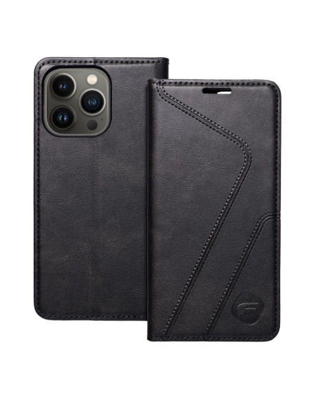 FORCELL F-PROTECT RFID Blocker Book pour IPHONE 13 PRO noir