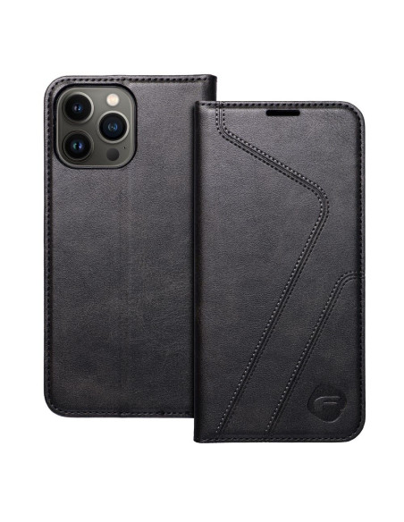 FORCELL F-PROTECT RFID Blocker Book pour IPHONE 13 PRO MAX noir