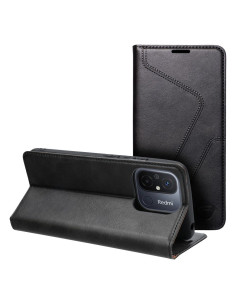 FORCELL F-PROTECT RFID Blocker Book pour XIAOMI REDMI 12c noir