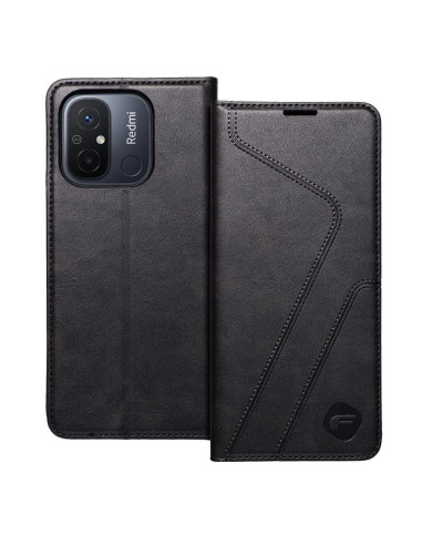 FORCELL F-PROTECT RFID Blocker Book pour XIAOMI REDMI 12c noir