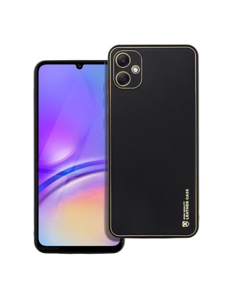 Etui LEATHER Case en cuir pour SAMSUNG Galaxy A05 NOIR