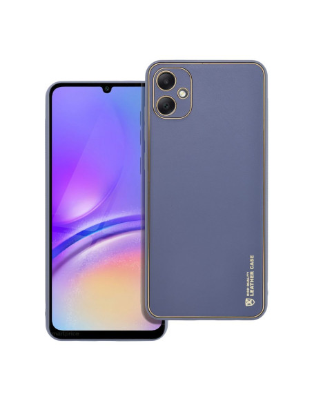 Etui LEATHER Case en cuir pour SAMSUNG Galaxy A05 BLEU