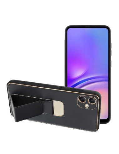 Etui LEATHER Case Kickstand pour SAMSUNG Galaxy A05 NOIR
