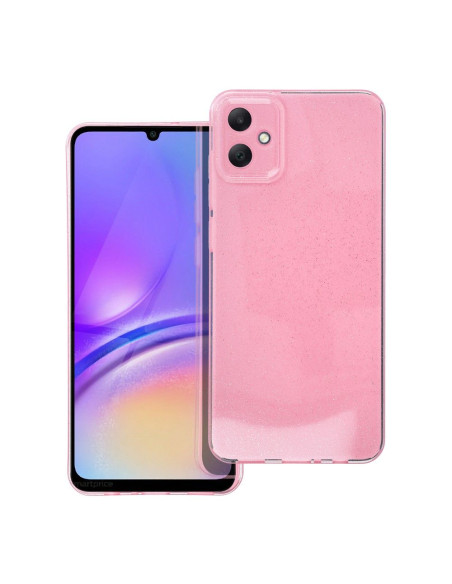 Coque transparente 2mm BLINK pour SAMSUNG A05 rose