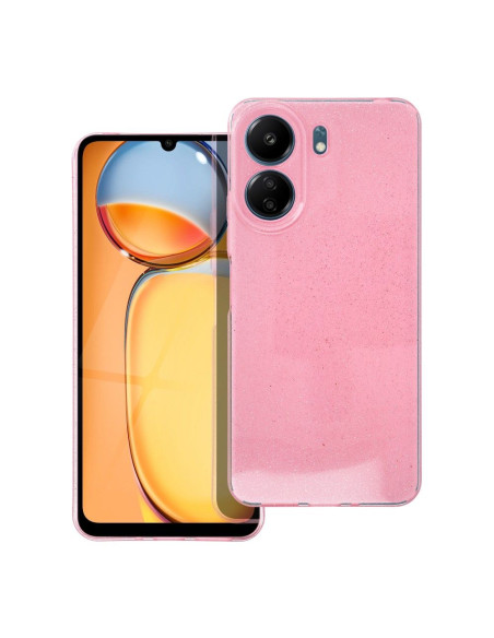 Coque transparente 2mm BLINK pour XIAOMI Redmi 13C / POCO C65 rose