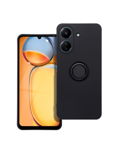 Coque SILICONE RING pour XIAOMI Redmi 13C / POCO C65 noir 2