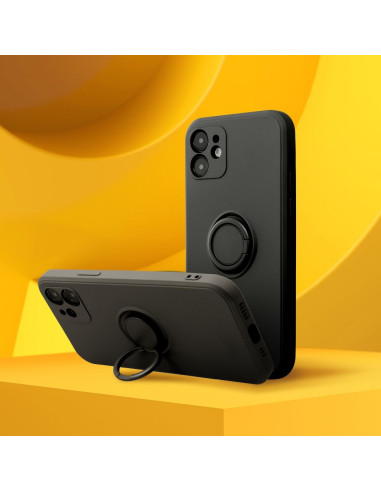 Coque SILICONE RING pour XIAOMI Redmi 13C / POCO C65 noir