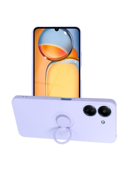 Coque SILICONE RING pour XIAOMI Redmi 13C / POCO C65 violet