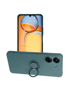 Coque SILICONE RING pour XIAOMI Redmi 13C / POCO C65 vert