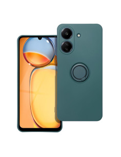 Coque SILICONE RING pour XIAOMI Redmi 13C / POCO C65 vert 2