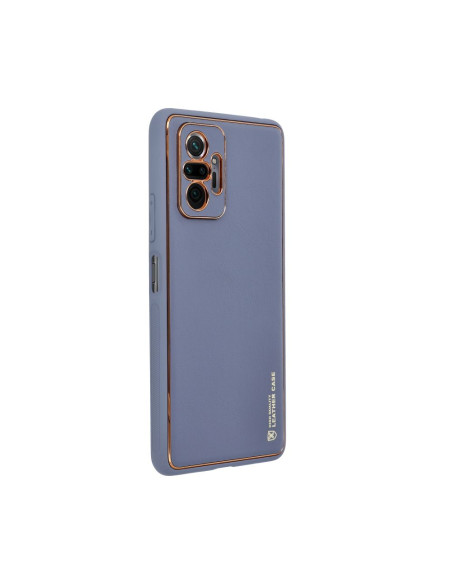 Etui LEATHER Case en cuir pour XIAOMI Redmi 13C / POCO C65 BLEU