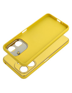 Etui LEATHER Case en cuir pour XIAOMI Redmi 13C / POCO C65 JAUNE 2
