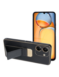 Etui LEATHER Case Kickstand pour XIAOMI Redmi 13C / POCO C65 NOIR