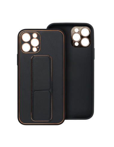 Etui LEATHER Case Kickstand pour XIAOMI Redmi 13C / POCO C65 NOIR