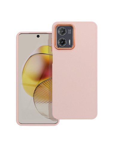 Coque FRAME pour MOTOROLA G73 rose poudré