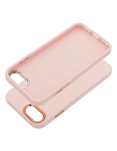 Coque FRAME pour IPHONE SE 2022 rose poudré