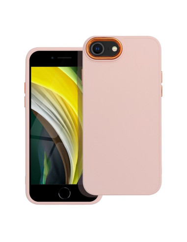 Coque FRAME pour IPHONE SE 2020 rose poudré