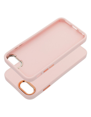 Coque FRAME pour IPHONE SE 2020 rose poudré
