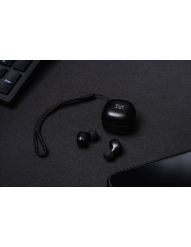 BLUE STAR Écouteurs stéréo sans fil / bluetooth TWS Mini A19 noir