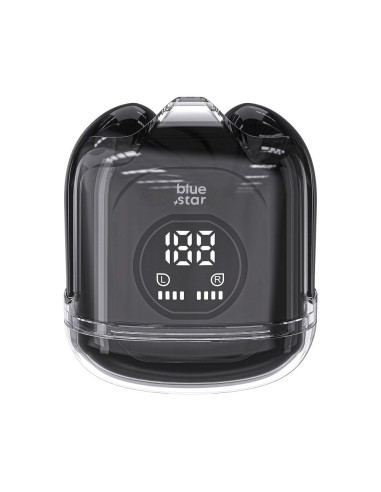 BLUE STAR Écouteurs stéréo sans fil / bluetooth TWS Transparency Fi22 noir