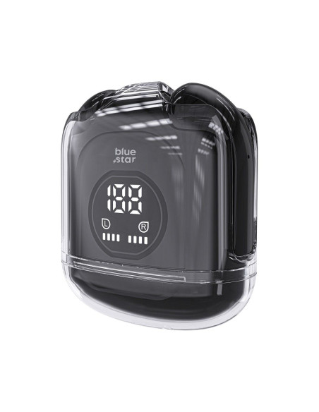 BLUE STAR Écouteurs stéréo sans fil / bluetooth TWS Transparency Fi22 noir