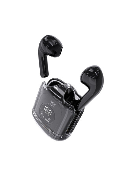 BLUE STAR Écouteurs stéréo sans fil / bluetooth TWS Transparency Fi22 noir