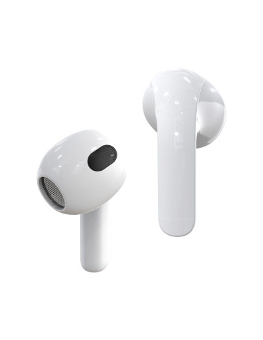 BLUE STAR Écouteurs stéréo sans fil / bluetooth TWS Transparency Fi22 blanc