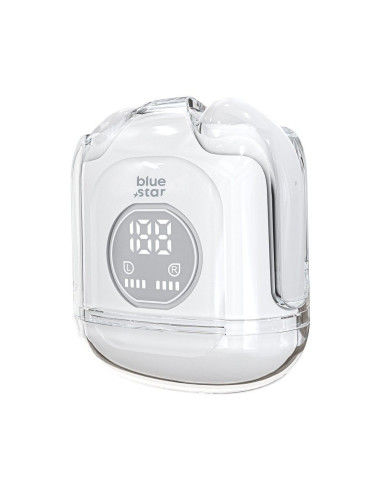 BLUE STAR Écouteurs stéréo sans fil / bluetooth TWS Transparency Fi22 blanc