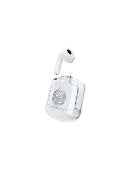 BLUE STAR Écouteurs stéréo sans fil / bluetooth TWS Transparency Fi22 blanc