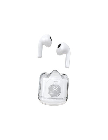 BLUE STAR Écouteurs stéréo sans fil / bluetooth TWS Transparency Fi22 blanc