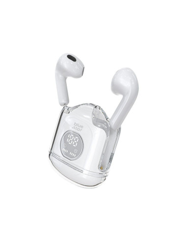 BLUE STAR Écouteurs stéréo sans fil / bluetooth TWS Transparency Fi22 blanc