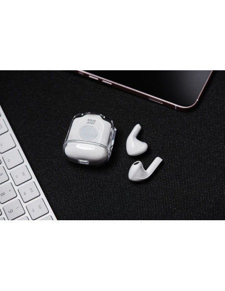 BLUE STAR Écouteurs stéréo sans fil / bluetooth TWS Transparency Fi22 blanc
