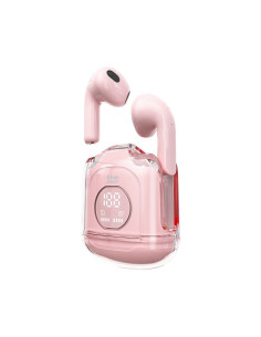 BLUE STAR Écouteurs stéréo sans fil / bluetooth TWS Transparency Fi22 rose 2