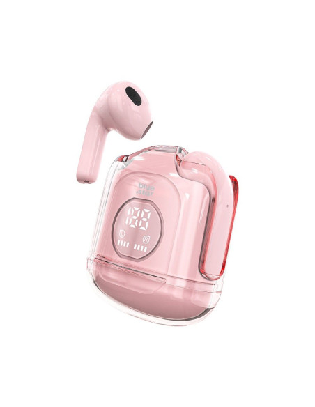 BLUE STAR Écouteurs stéréo sans fil / bluetooth TWS Transparency Fi22 rose