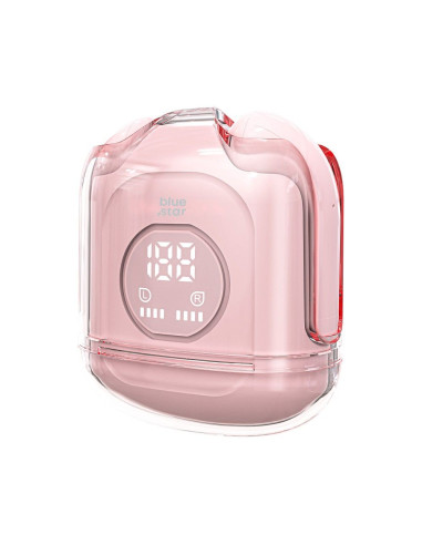 BLUE STAR Écouteurs stéréo sans fil / bluetooth TWS Transparency Fi22 rose