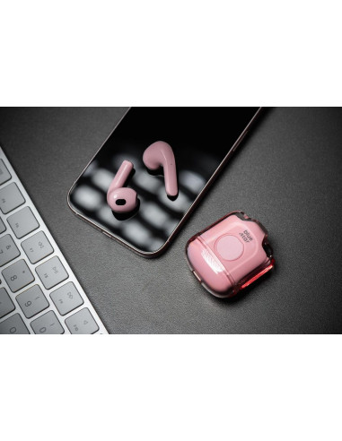 BLUE STAR Écouteurs stéréo sans fil / bluetooth TWS Transparency Fi22 rose