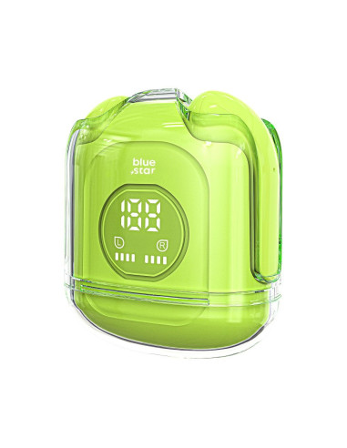 BLUE STAR Écouteurs stéréo sans fil / bluetooth TWS Transparency Fi22 vert