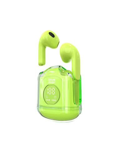 BLUE STAR Écouteurs stéréo sans fil / bluetooth TWS Transparency Fi22 vert