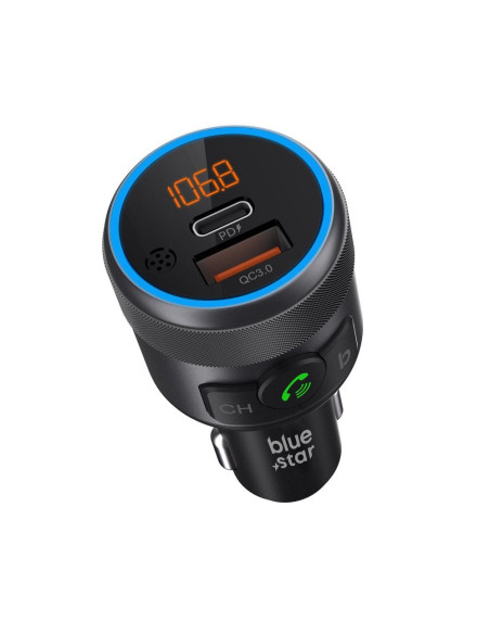 BLUE STAR Emetteur FM QC3.0 PD 42W AutoHarmony C81 gris