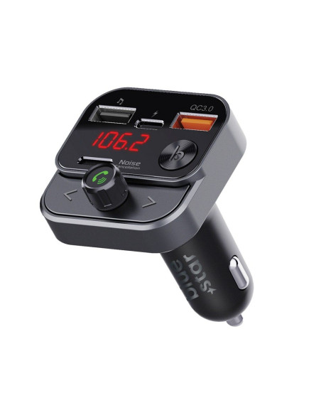BLUE STAR Emetteur FM QC3.0 30W AutoStream BT84B noir