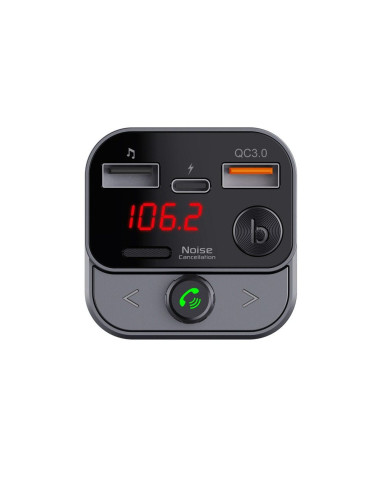 BLUE STAR Emetteur FM QC3.0 30W AutoStream BT84B noir