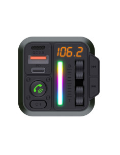 BLUE STAR Emetteur FM QC3.0 PD 20W AutoBeat MT04B noir 2