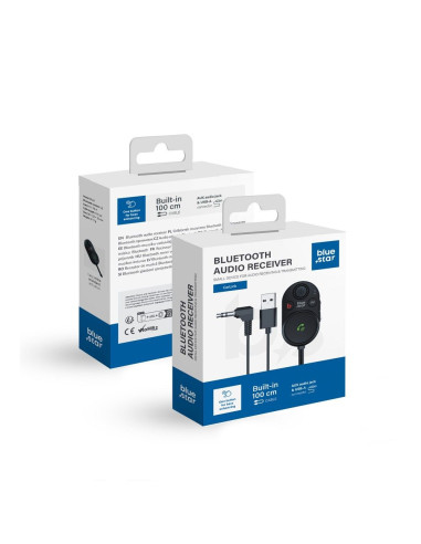 BLUE STAR 2-in-1 CarLink BT62 Transmetteur Bluetooth noir