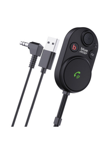 BLUE STAR 2-in-1 CarLink BT62 Transmetteur Bluetooth noir