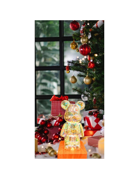 Veilleuse LED 3D Art Deco pour ourson debout L3GFBD