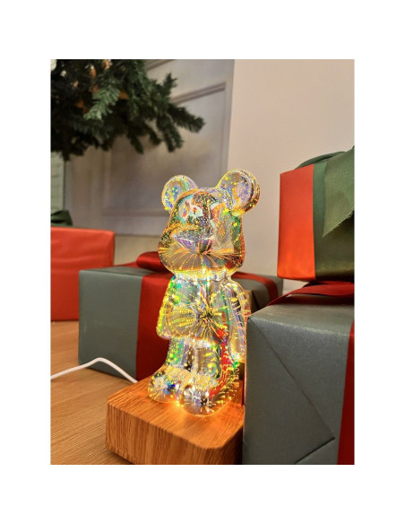 Veilleuse LED 3D Art Deco pour ourson debout L3GFBD
