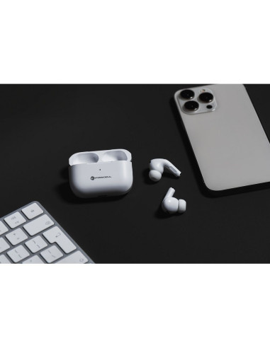 FORCELL F-AUDIO Écouteurs stéréo sans fil / bluetooth TWS Master PRO blanc