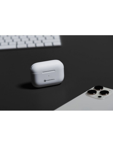 FORCELL F-AUDIO Écouteurs stéréo sans fil / bluetooth TWS Master PRO blanc