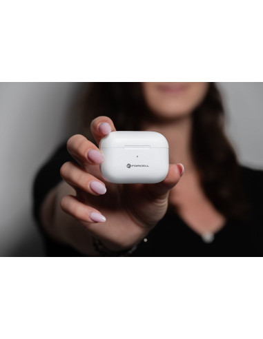 FORCELL F-AUDIO Écouteurs stéréo sans fil / bluetooth TWS Master PRO blanc